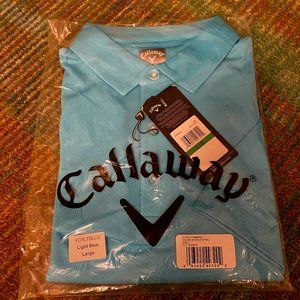 Callaway Cooling Opti-Dri UPF 50 Men’s Golf Polo Shirt in Light Blue
